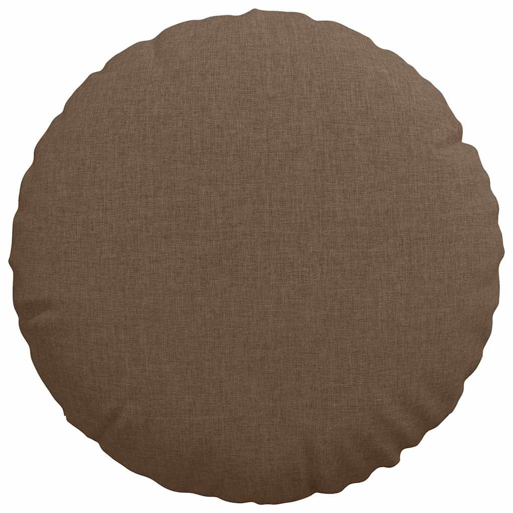 Jastučići za sjedenje 2 pcs Smeđa Ø40 x 13 cm tkanina