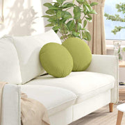 Jastučići za sjedenje 2 pcs Svijetlo zelena Ø40 x 13 cm tkanina