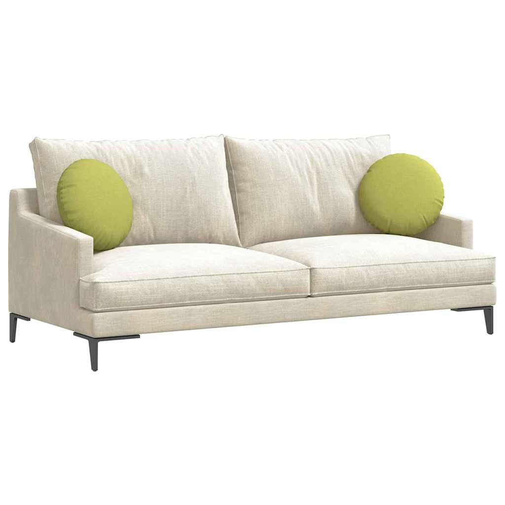 Jastučići za sjedenje 2 pcs Svijetlo zelena Ø40 x 13 cm tkanina