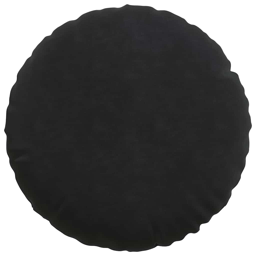 Jastučići za sjedenje 2 pcs Crna Ø 40 x 13 cm Baršun