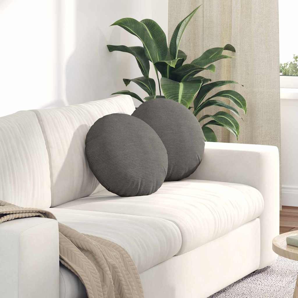 Jastučići za sjedenje 2 pcs Svijetlo siva Ø 40 cm