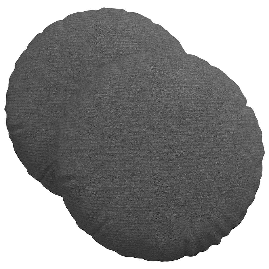 Jastučići za sjedenje 2 pcs Tamno siva Ø 40 cm Kordura tekstil