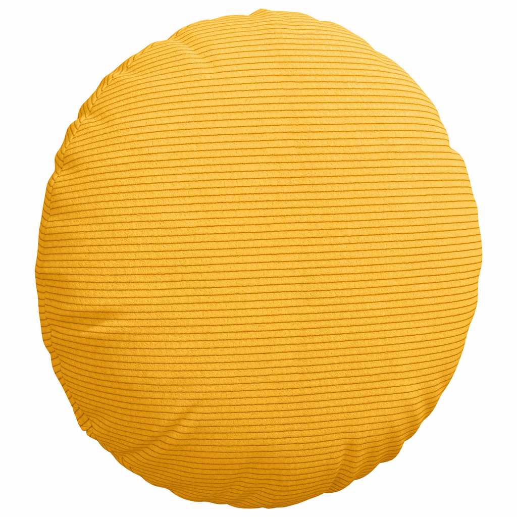 Jastučići za sjedenje 2 pcs Svijetlo žuta Ø 40 cm
