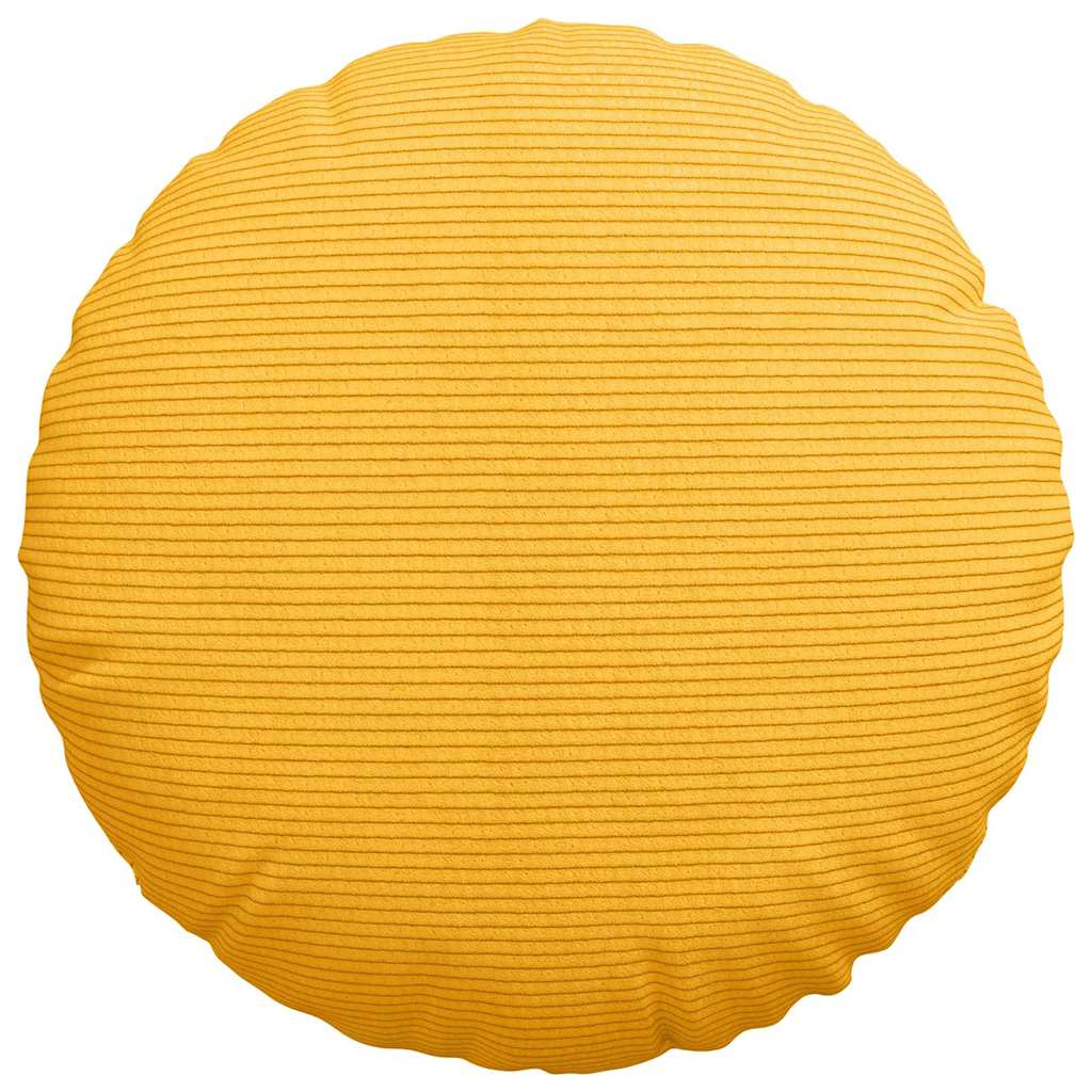 Jastučići za sjedenje 2 pcs Svijetlo žuta Ø 40 cm