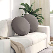 Jastučići za sjedenje 2 pcs Sivo-smeđa Ø50 x 19 cm tkanina