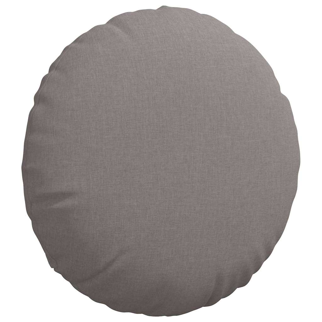 Jastučići za sjedenje 2 pcs Sivo-smeđa Ø50 x 19 cm tkanina