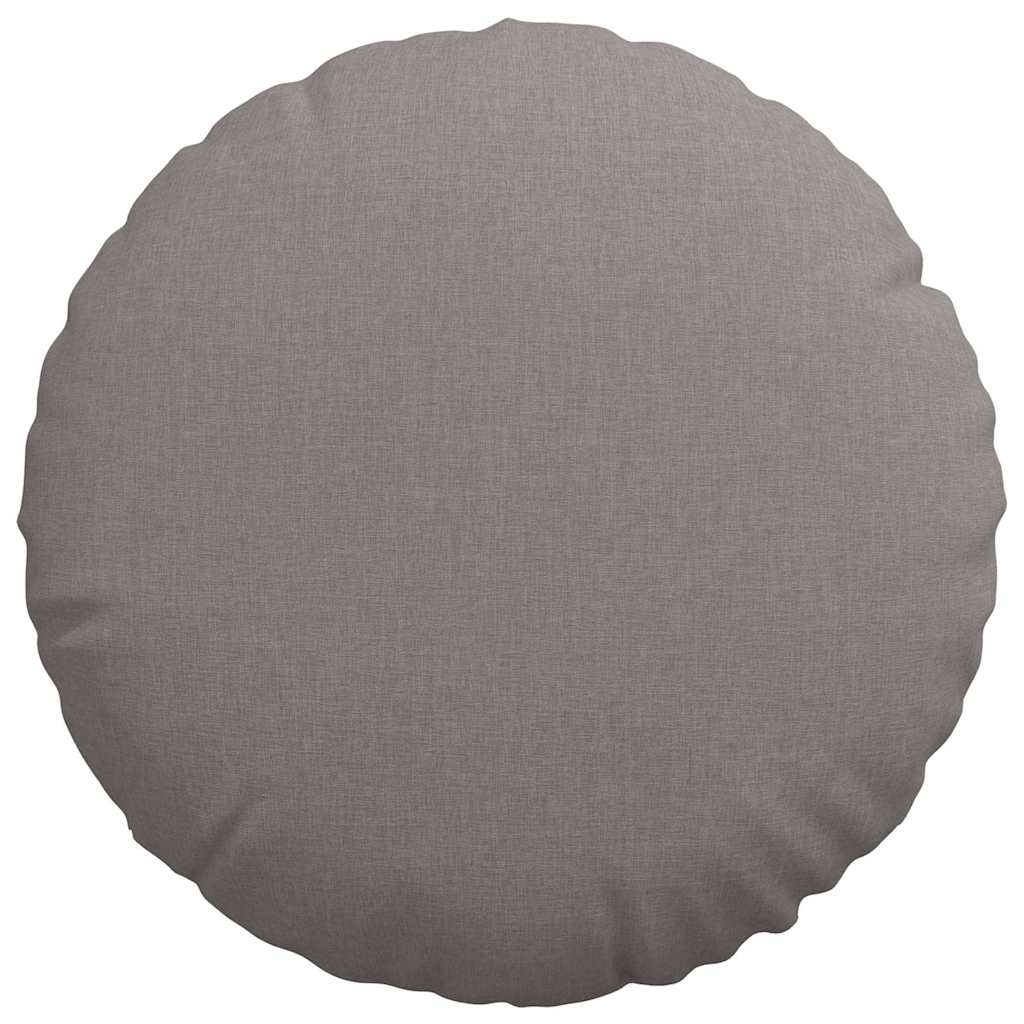 Jastučići za sjedenje 2 pcs Sivo-smeđa Ø50 x 19 cm tkanina