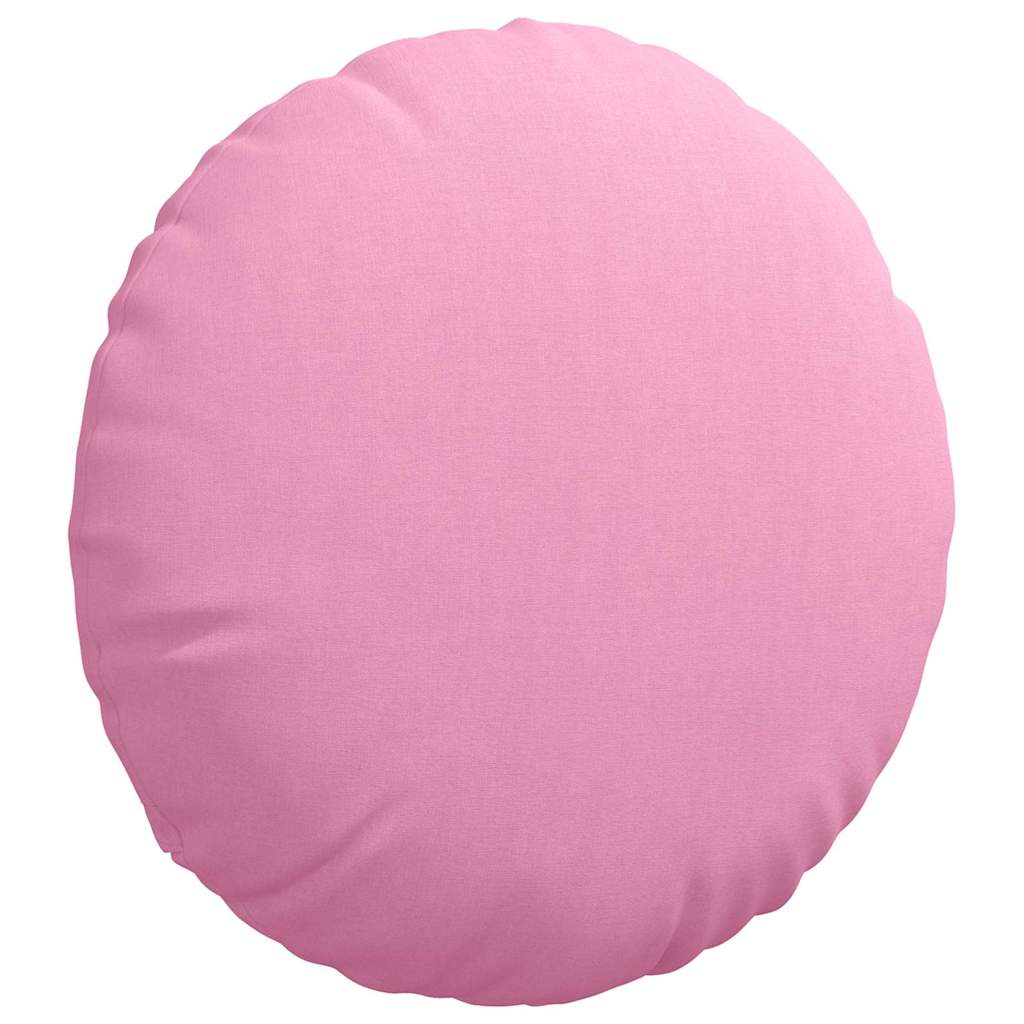 Jastučići za sjedenje 2 pcs Ružičasta Ø50 x 19 cm tkanina