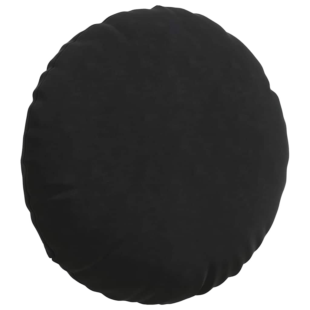 Jastučići za sjedenje 2 pcs Crna Ø50 x 19 cm Baršun