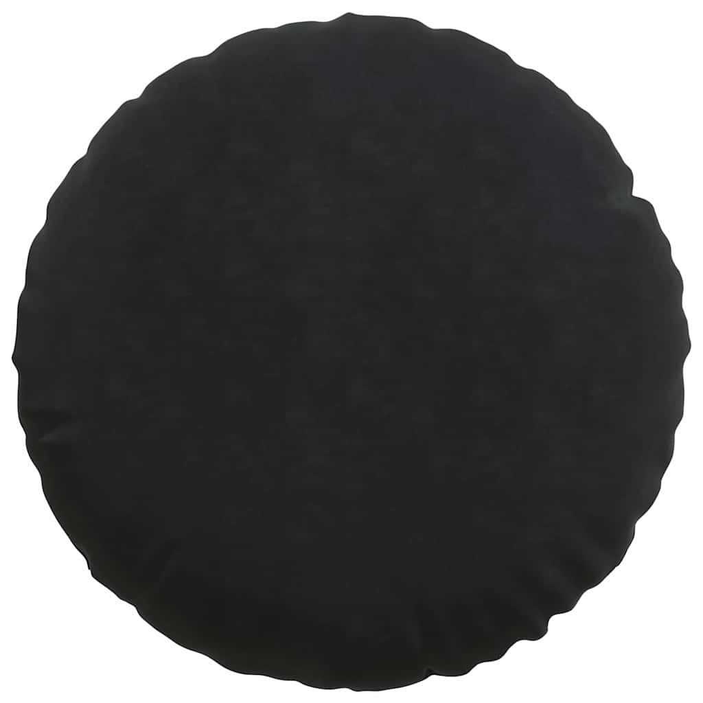 Jastučići za sjedenje 2 pcs Crna Ø50 x 19 cm Baršun