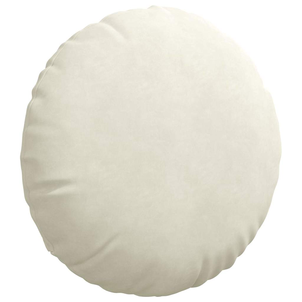 Jastučići za sjedenje 2 pcs Krema Ø50 x 19 cm Baršun