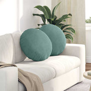 Jastučići za sjedenje 2 pcs Morska zelena Ø50 x 19 cm Baršun