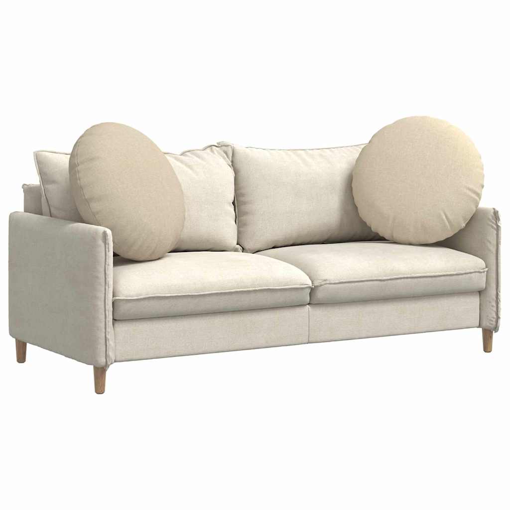 Jastučići za sjedenje 2 pcs Krema Ø60 x 21 cm tkanina