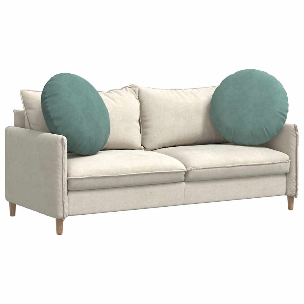 Jastučići za sjedenje 2 pcs Morska zelena Ø60 x 21 cm Baršun