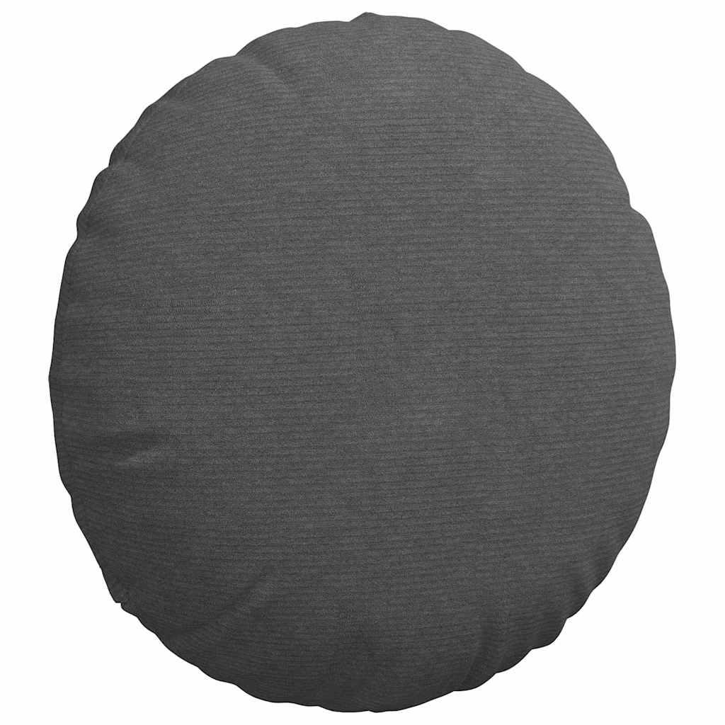 Jastučići za sjedenje 2 pcs Tamno siva Ø60 x 21 cm