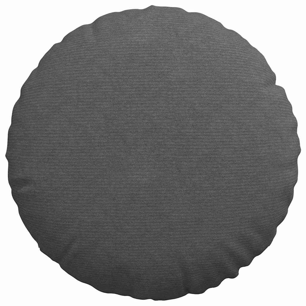 Jastučići za sjedenje 2 pcs Tamno siva Ø60 x 21 cm