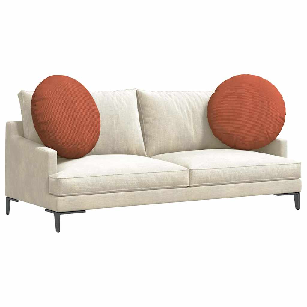 Jastučići za sjedenje 2 pcs Crvena narančasta Ø60 x 21 cm