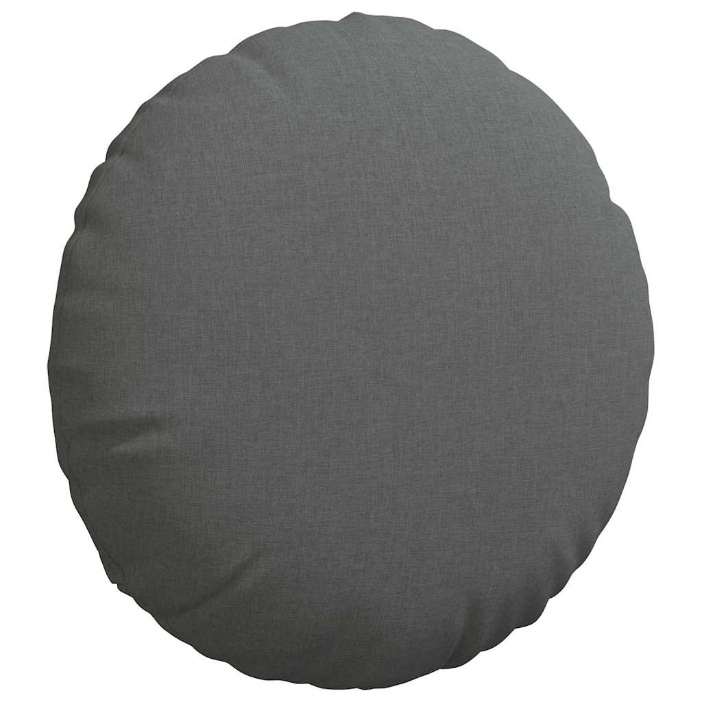 Jastučići za sjedenje 2 pcs Tamno siva Ø80 x 29 cm tkanina