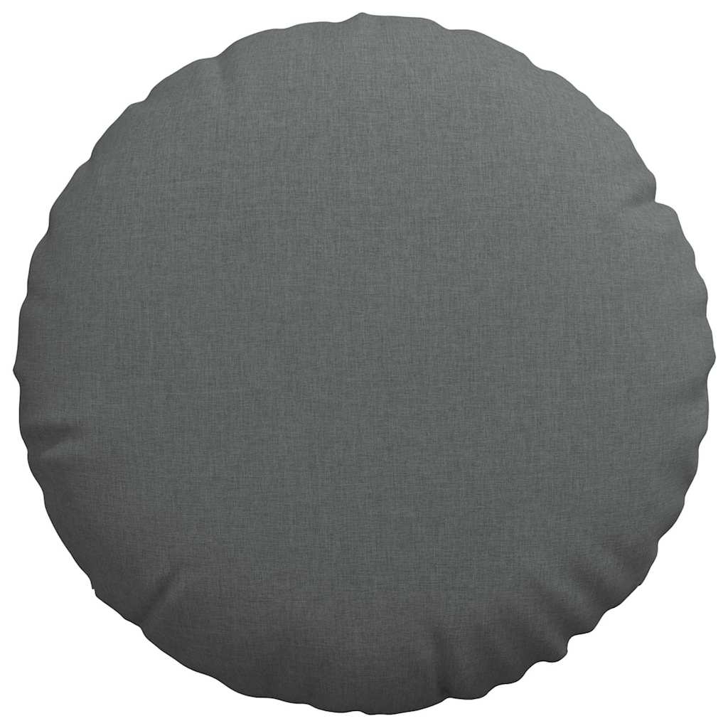 Jastučići za sjedenje 2 pcs Tamno siva Ø80 x 29 cm tkanina