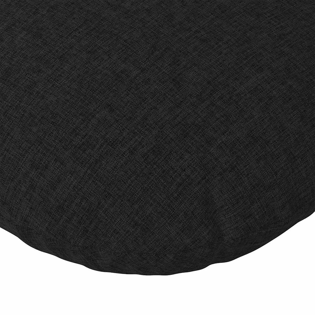 Jastučići za sjedenje 2 pcs Crna Ø80 x 29 cm tkanina
