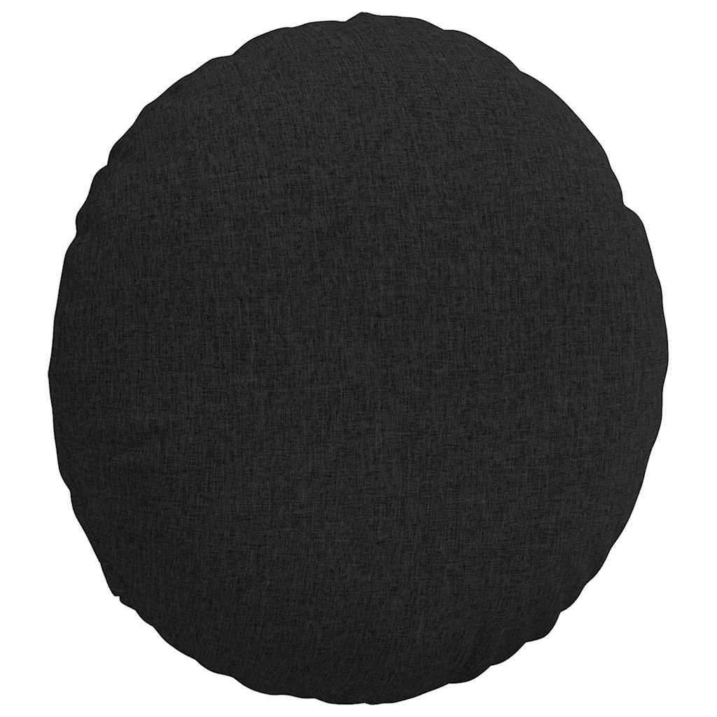 Jastučići za sjedenje 2 pcs Crna Ø80 x 29 cm tkanina