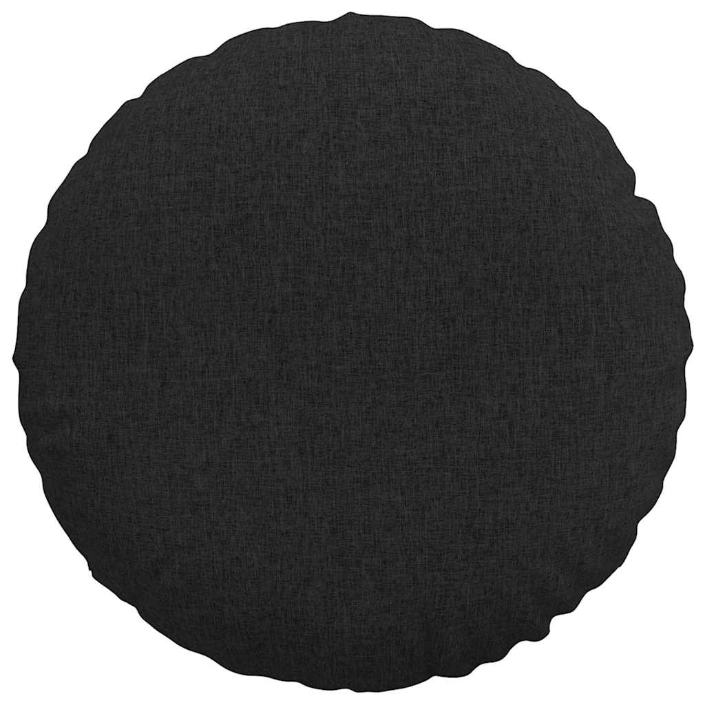 Jastučići za sjedenje 2 pcs Crna Ø80 x 29 cm tkanina