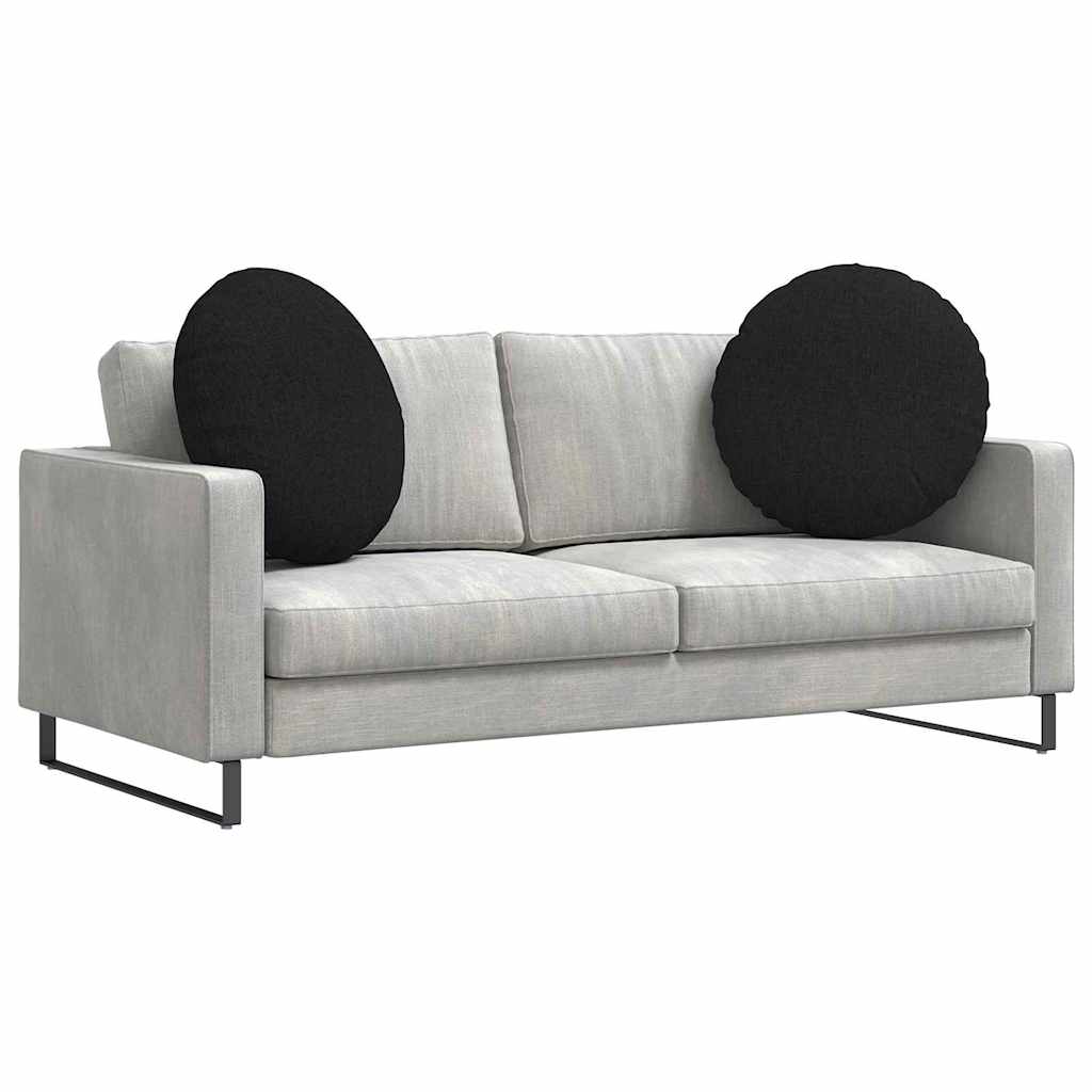 Jastučići za sjedenje 2 pcs Crna Ø80 x 29 cm tkanina