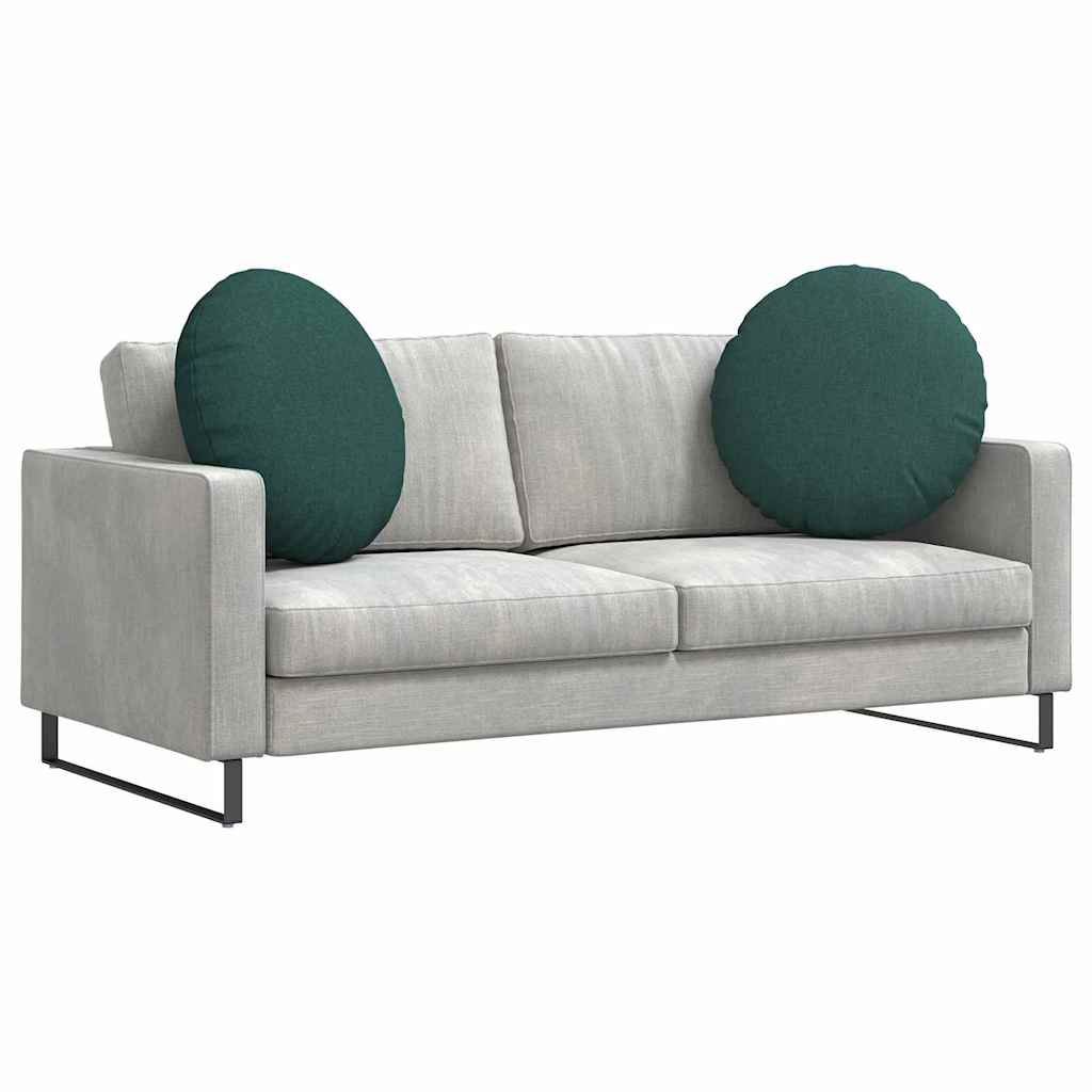 Jastučići za sjedenje 2 pcs Tamnozelena Ø80 x 29 cm tkanina