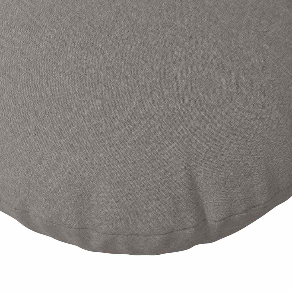 Jastučići za sjedenje 2 pcs Sivo-smeđa Ø80 x 29 cm tkanina