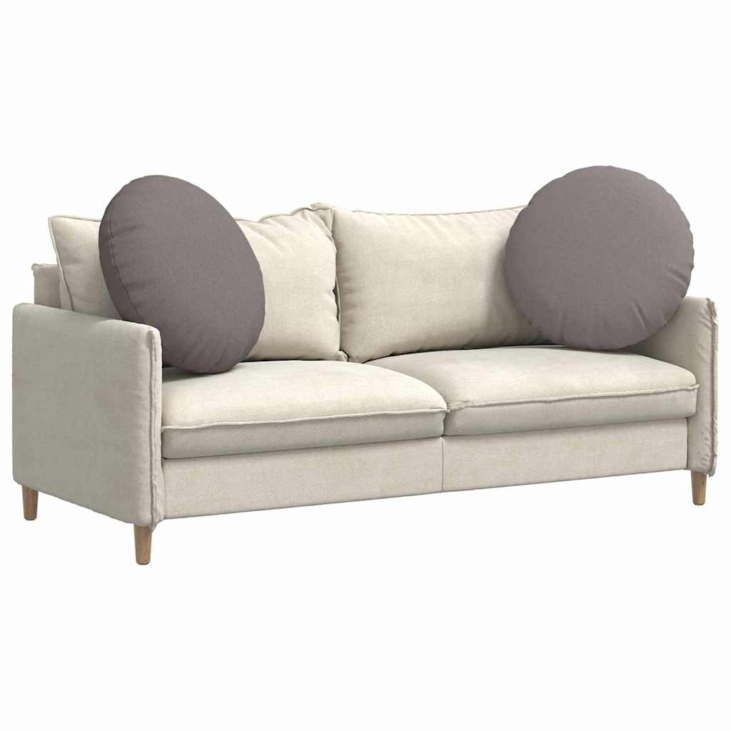 Jastučići za sjedenje 2 pcs Sivo-smeđa Ø80 x 29 cm tkanina