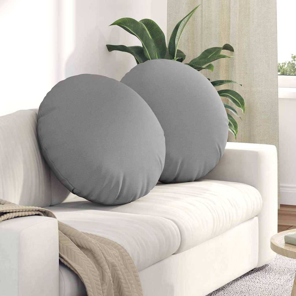 Jastučići za sjedenje 2 pcs Oblačnosiva Ø80 x 29 cm tkanina