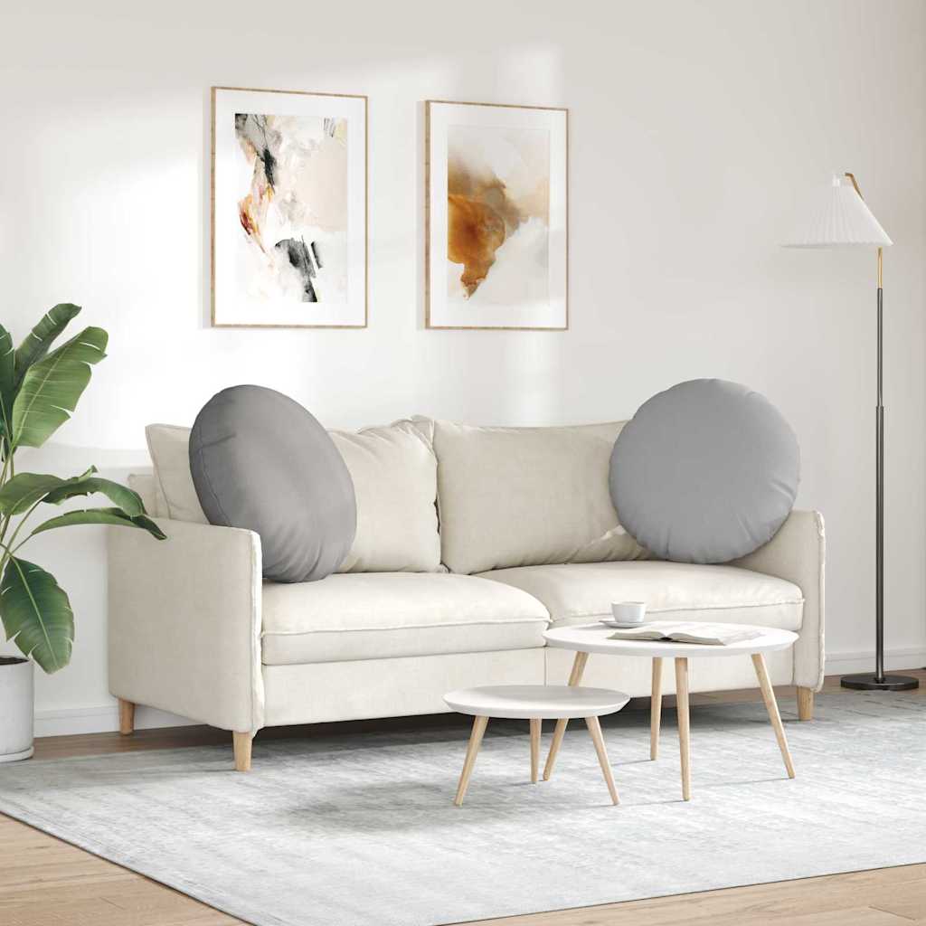 Jastučići za sjedenje 2 pcs Oblačnosiva Ø80 x 29 cm tkanina