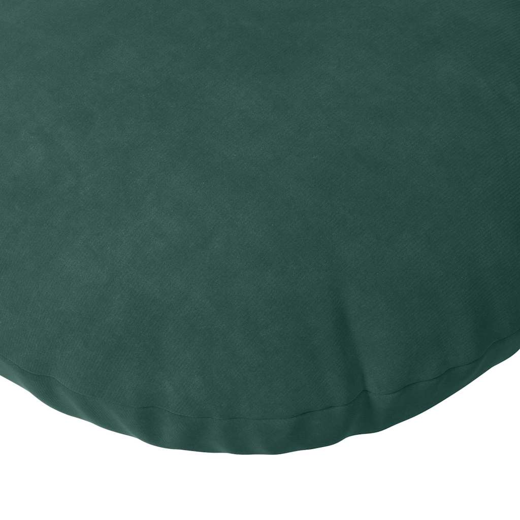 Jastučići za sjedenje 2 pcs Tamnozelena Ø 80 x 29 cm Baršun