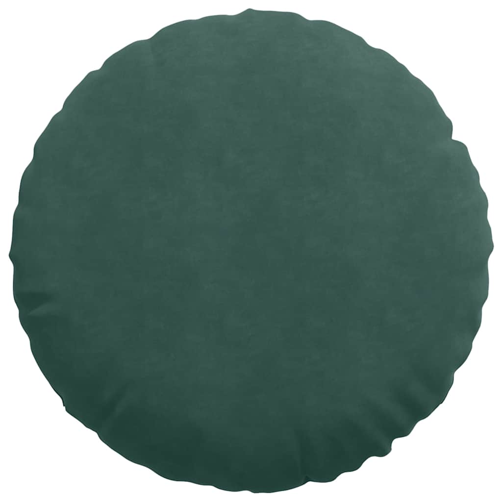 Jastučići za sjedenje 2 pcs Tamnozelena Ø 80 x 29 cm Baršun