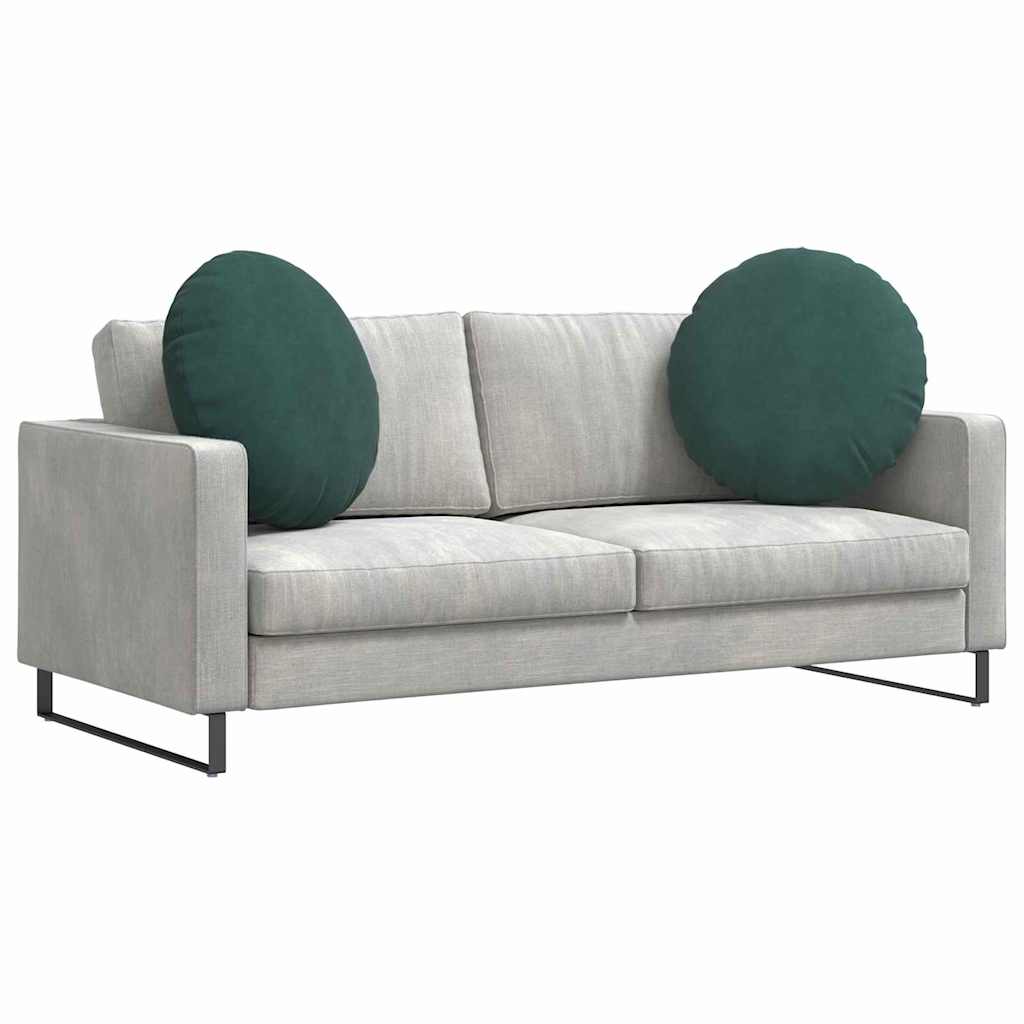 Jastučići za sjedenje 2 pcs Tamnozelena Ø 80 x 29 cm Baršun