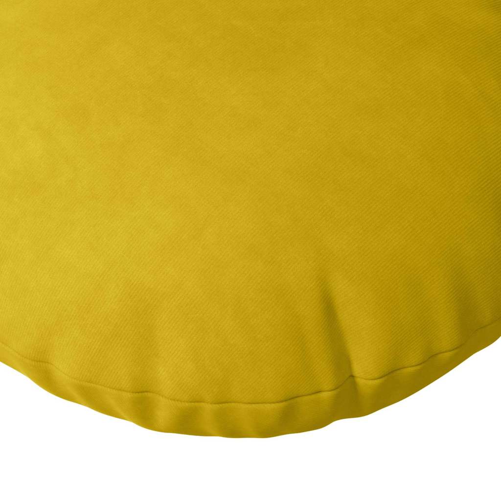 Jastučići za sjedenje 2 pcs Žuta Ø 80 x 29 cm Baršun