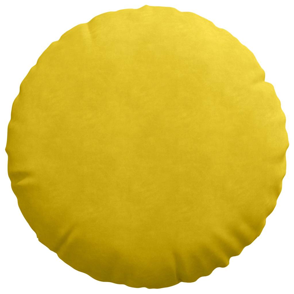Jastučići za sjedenje 2 pcs Žuta Ø 80 x 29 cm Baršun
