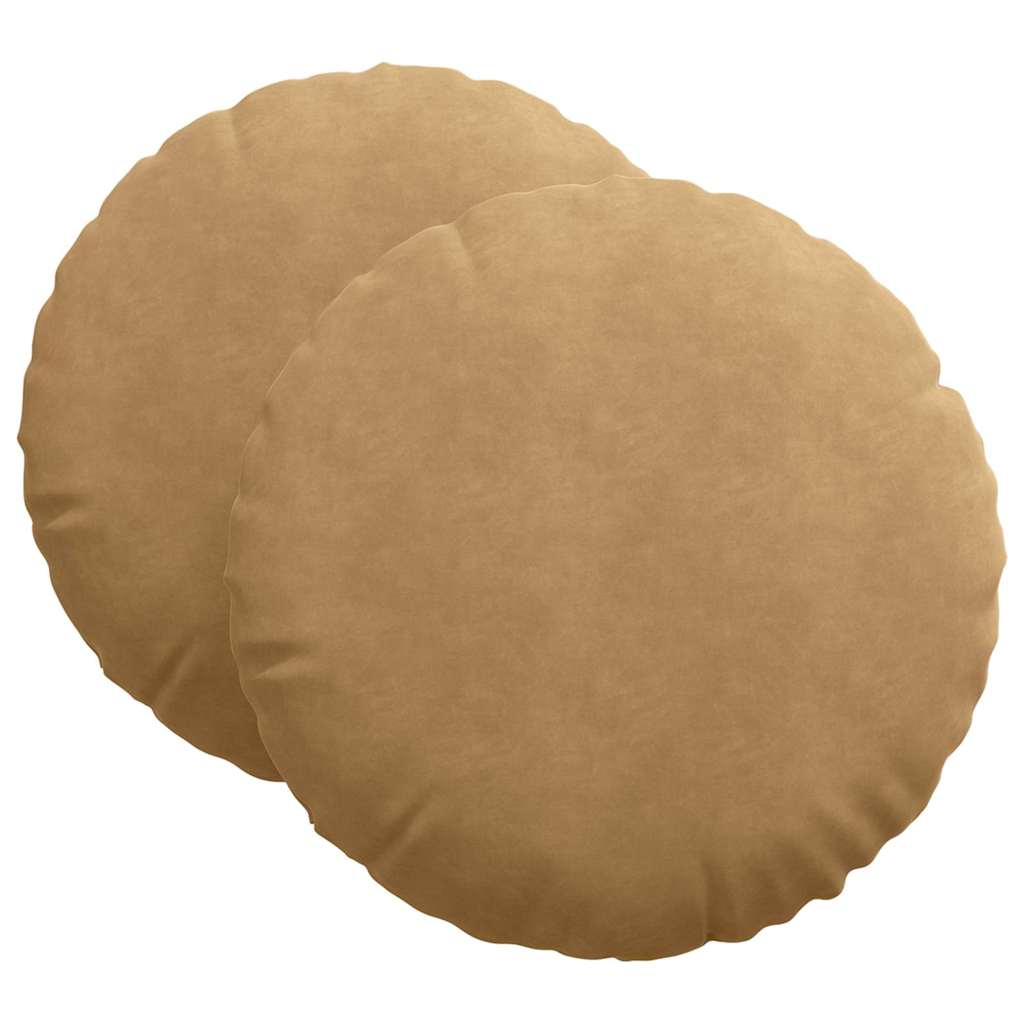 Jastučići za sjedenje 2 pcs Smeđa Ø 80 x 29 cm Baršun