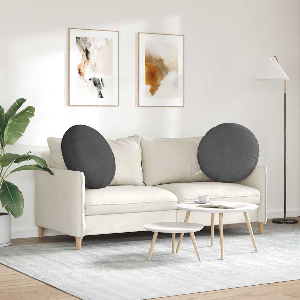Jastučići za sjedenje 2 pcs Tamno siva Ø 80 cm Kordura tekstil