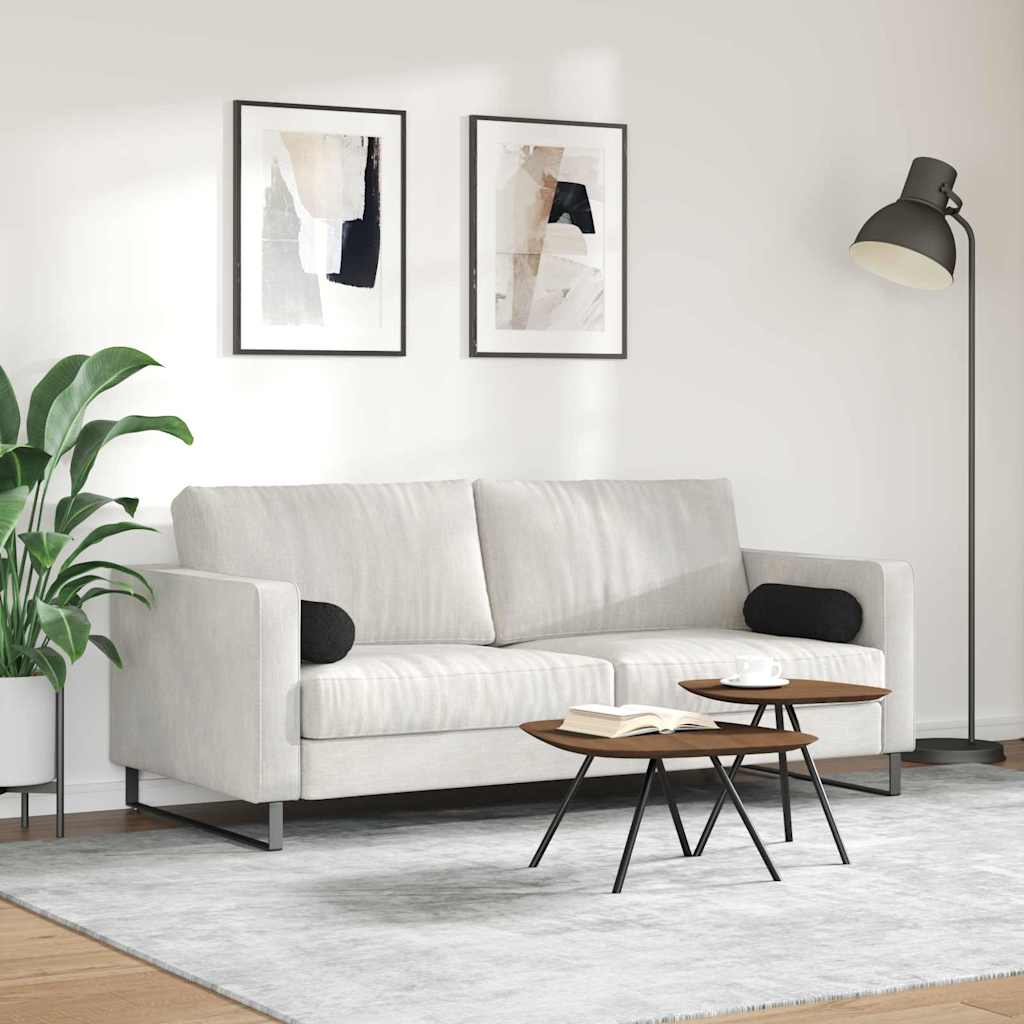 Valjkasti jastučići 2 pcs Crna Ø 15 x 40 cm tkanina