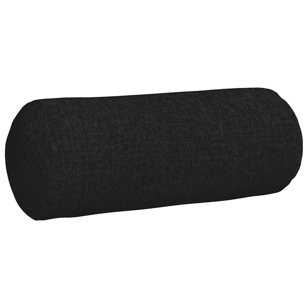 Valjkasti jastučići 2 pcs Crna Ø 15 x 40 cm tkanina
