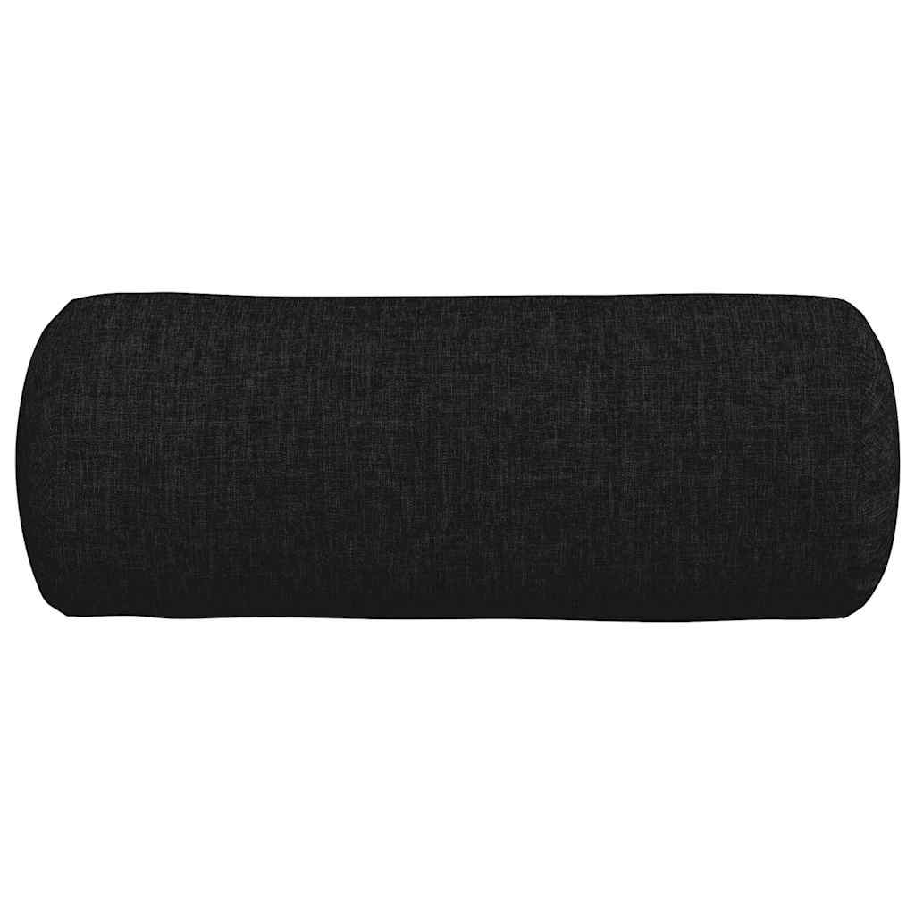 Valjkasti jastučići 2 pcs Crna Ø 15 x 40 cm tkanina
