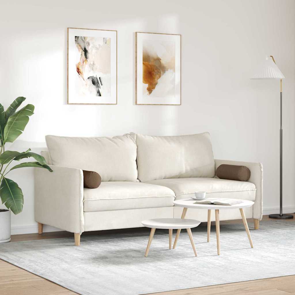Valjkasti jastučići 2 pcs Smeđa Ø 15 x 40 cm tkanina