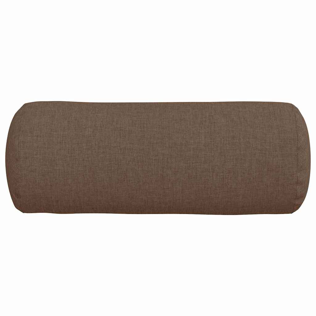 Valjkasti jastučići 2 pcs Smeđa Ø 15 x 40 cm tkanina