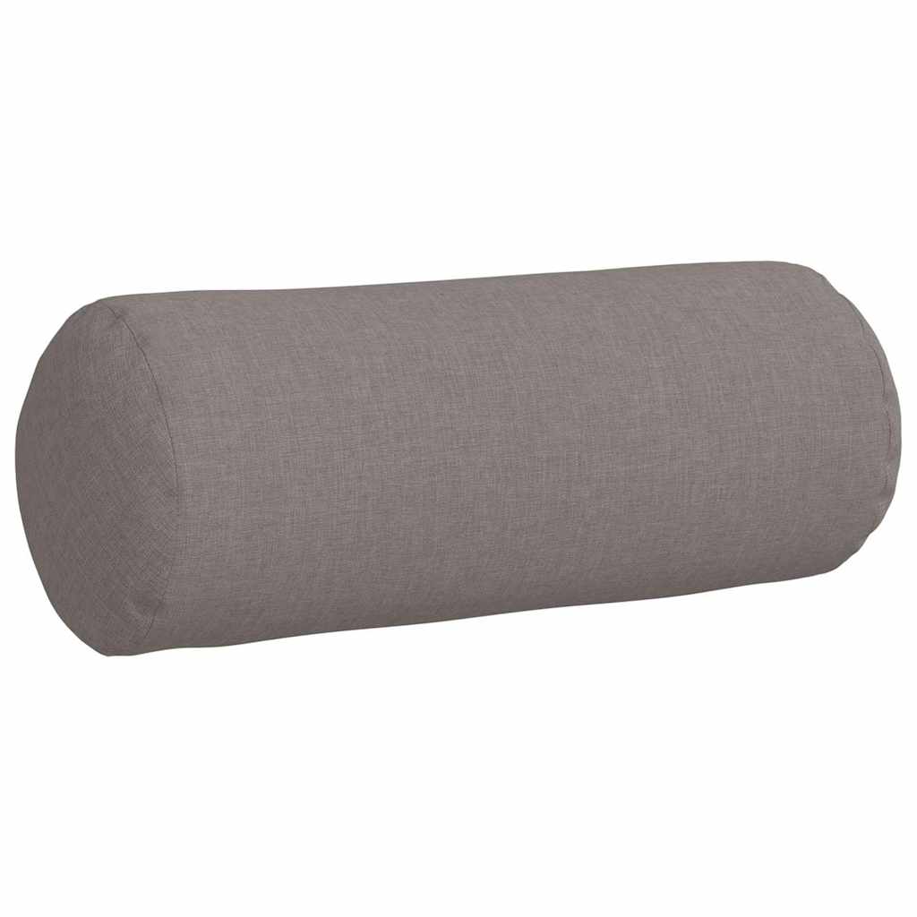 Valjkasti jastučići 2 pcs Sivo-smeđa Ø 15 x 40 cm tkanina