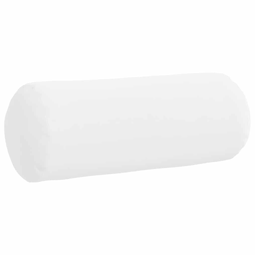 Valjkasti jastučići 2 pcs Bijelo Ø 15 x 40 cm tkanina