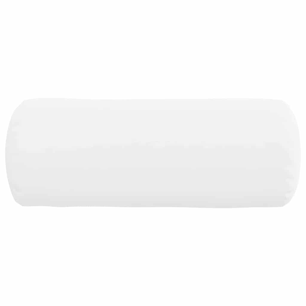 Valjkasti jastučići 2 pcs Bijelo Ø 15 x 40 cm tkanina