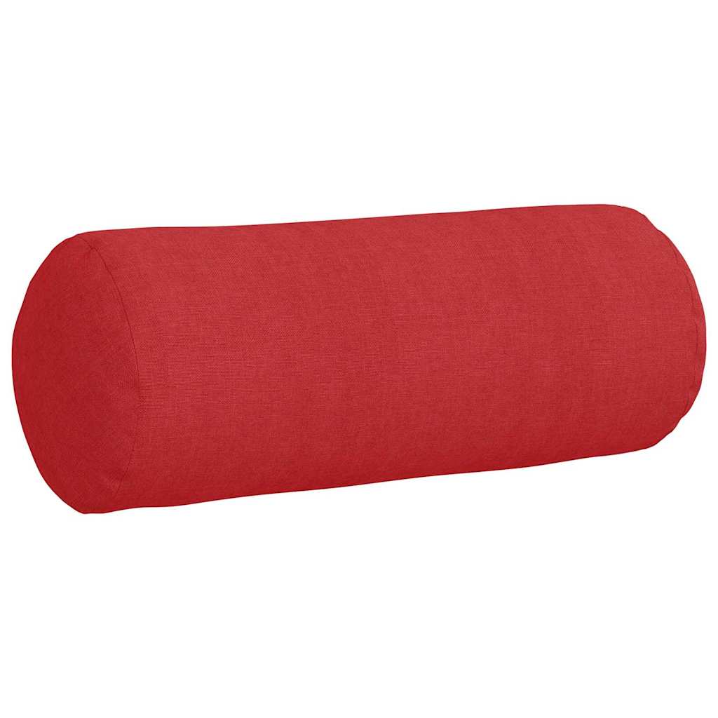 Valjkasti jastučići 2 pcs Crvena Ø 15 x 40 cm tkanina