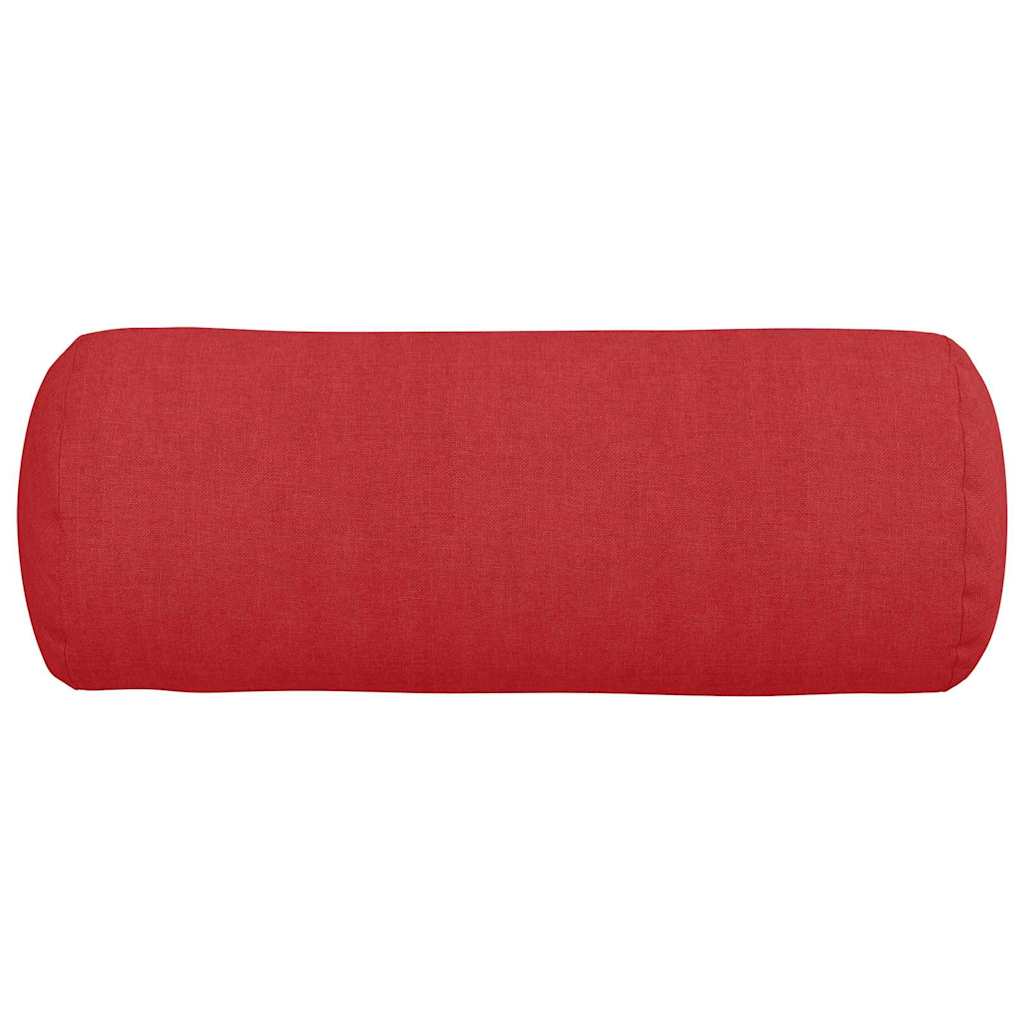 Valjkasti jastučići 2 pcs Crvena Ø 15 x 40 cm tkanina