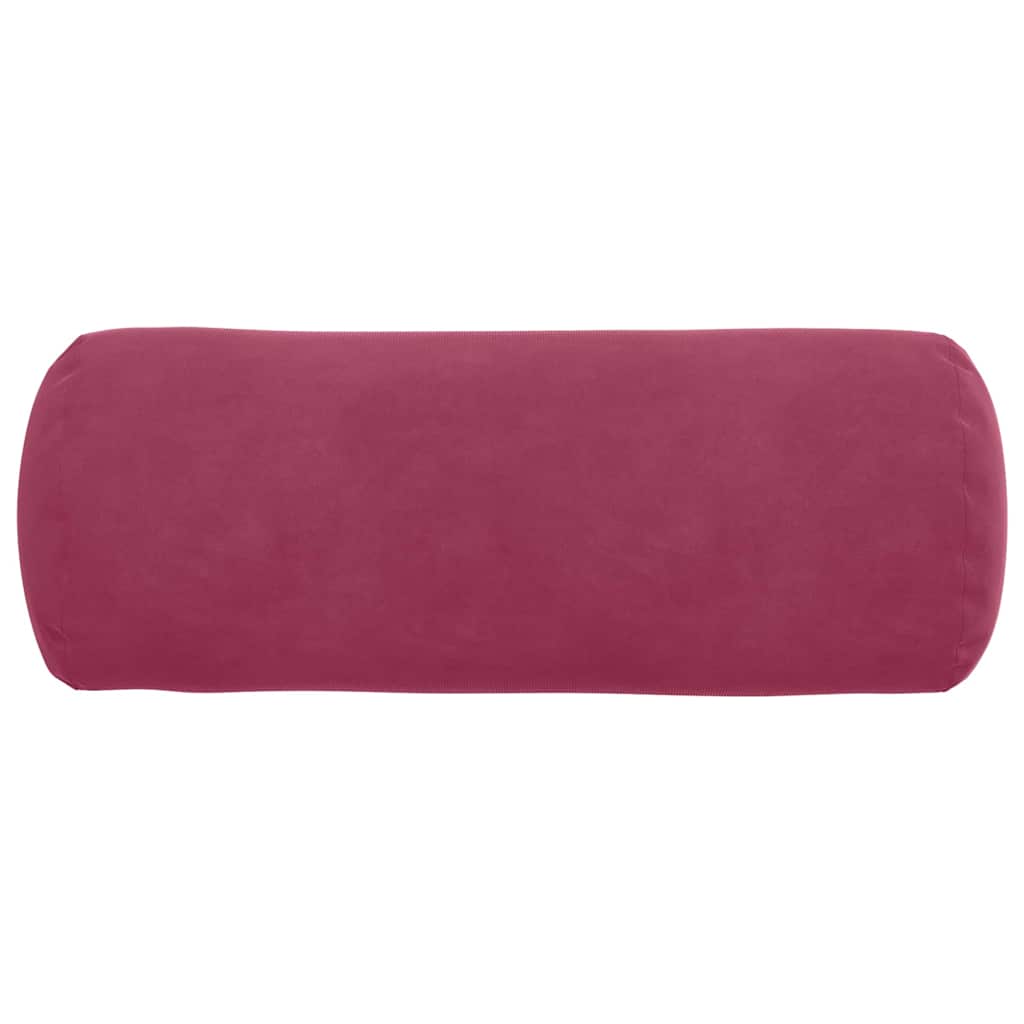 Valjkasti jastučići 2 pcs Vinska crvena Ø 15 x 40 cm